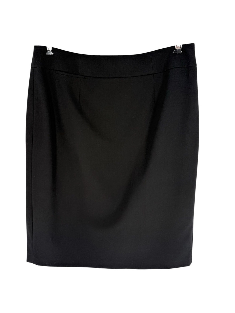 Calvin Klein Pencil Skirt Womens Size 8 Black Lined Classic Professional Career